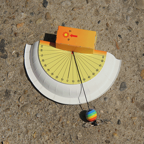 종이접시 태양의 고도측정기 만들기(5인세트)