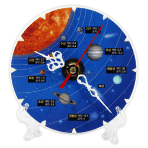 야광 태양계 행성시계만들기(5인세트)